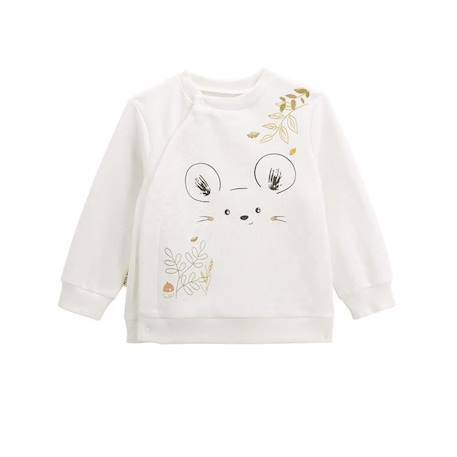 Ensemble sweat et pantalon avec bonnet bébé mixte Mini Souris BLANC 2 - vertbaudet enfant 