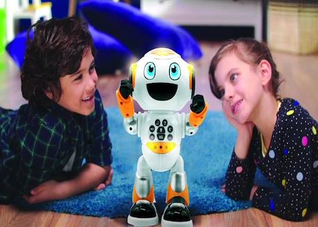 Powerman® Robot Programmable avec Quiz, Musique, Jeux, lancer de disque, histoires et télécommande (Français) BLANC 2 - vertbaudet enfant 