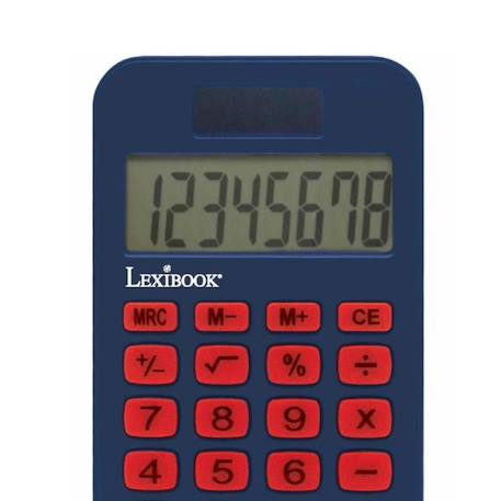 Calculatrice de poche 8 chiffres avec couvercle de protection SpiderMan BLEU 6 - vertbaudet enfant 