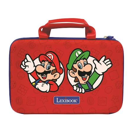 Sacoche de transport Super Mario pour consoles portables et tablettes jusqu'à 10' ROUGE 1 - vertbaudet enfant 