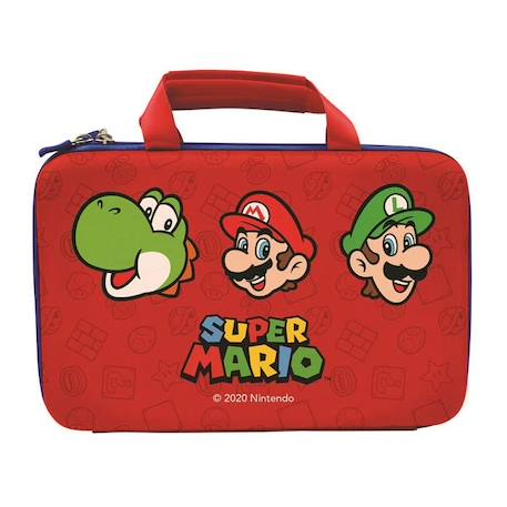 Sacoche de transport Super Mario pour consoles portables et tablettes jusqu'à 10' ROUGE 3 - vertbaudet enfant 