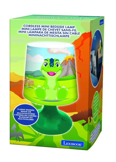 Mini lampe de chevet veilleuse sans fil Super Dinosaure MULTICOLORE 5 - vertbaudet enfant 