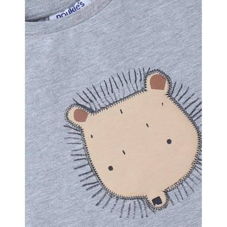 T-shirt hérisson GRIS 3 - vertbaudet enfant 