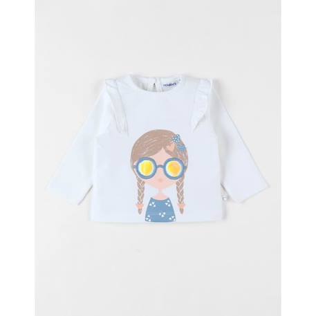 T-shirt fille BLANC 1 - vertbaudet enfant 