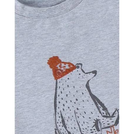 T-shirt ours GRIS 4 - vertbaudet enfant 