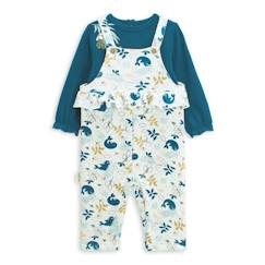 Ensemble salopette bébé en molleton et t-shirt Moana  - vertbaudet enfant