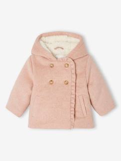 -Manteau en drap de laine bébé