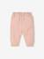 Pantalon battle velours doublé polaire bébé rose poudré 1 - vertbaudet enfant 