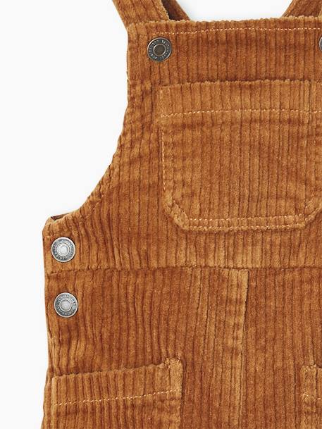 Salopette large en velours bébé garçon caramel 4 - vertbaudet enfant 