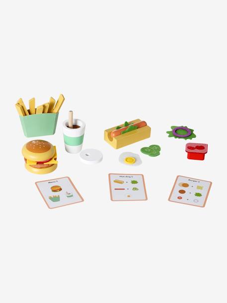 Set hamburger et hot dog en bois FSC® blanc 3 - vertbaudet enfant 