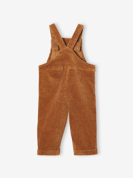 Salopette large en velours bébé garçon caramel 2 - vertbaudet enfant 