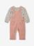 Ensemble blouse + salopette  bébé caramel+vieux rose 8 - vertbaudet enfant 