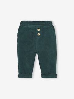 -Pantalon velours doublé polaire bébé