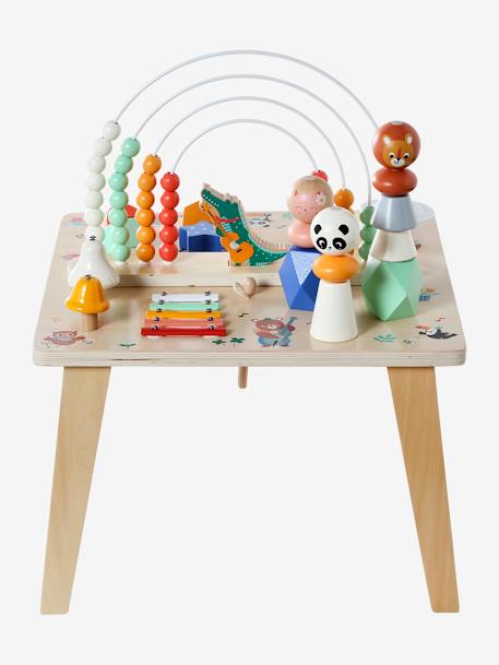 Table d'éveil musicale bois FSC® LES ANIMAUX JOYEUX bois 5 - vertbaudet enfant 