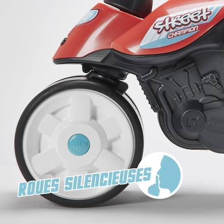 Draisienne Moto Street Champion à roues silencieuses - FALK - Dès 12 mois - Fabriqué en France - Contient 40% de Plastique recyclé ROUGE 2 - vertbaudet enfant 