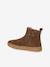 Boots cuir fille zippées et élastiquées camel+marine 3 - vertbaudet enfant 