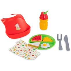 Jouet-Coffret Bon Appétit - COROLLE - 10 accessoires repas pour poupon 36 et 42 cm - Multicolore