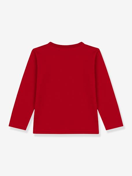 T-shirt enfant manches longues en coton PETIT BATEAU rouge 2 - vertbaudet enfant 