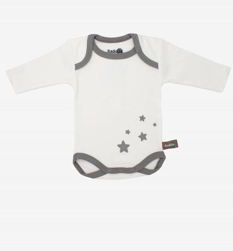 Body manches longues en Coton Bio à motifs étoiles (lot de 3) GRIS 4 - vertbaudet enfant 