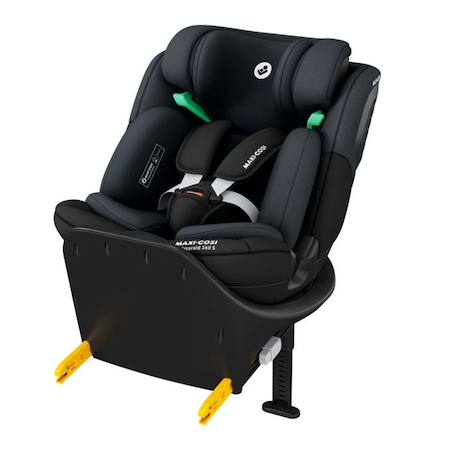 MAXI-COSI siège auto évolutif pivotant Emerald 360S, De la naissance à 12 ans (150cm), Tonal Black NOIR 1 - vertbaudet enfant 