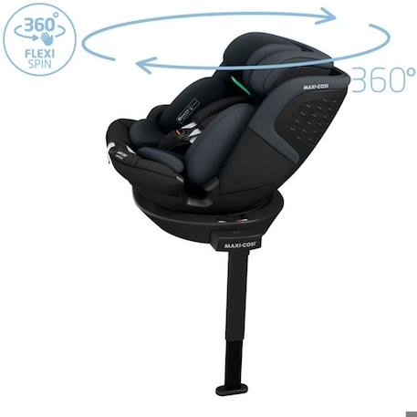 MAXI-COSI siège auto évolutif pivotant Emerald 360S, De la naissance à 12 ans (150cm), Tonal Black NOIR 2 - vertbaudet enfant 