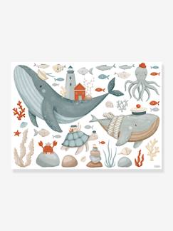 Linge de maison et décoration-Planche stickers Fonds marins LILIPINSO