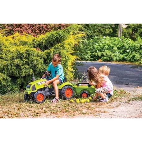 Tracteur à pédales Claas avec capot ouvrant et remorque - Dès 2 ans - FALK - 100% Fabriqué en France - 75% de plastique recyclé VERT 5 - vertbaudet enfant 