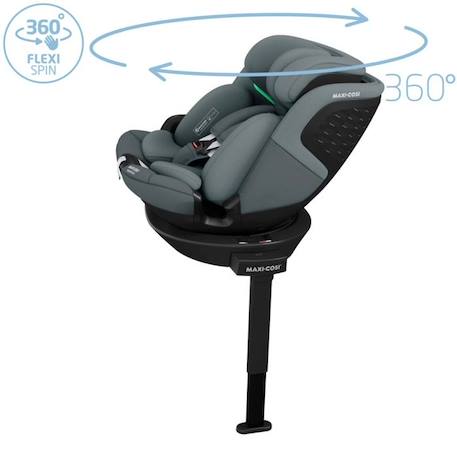 MAXI-COSI siège auto évolutif pivotant Emerald 360S, De la naissance à 12 ans (150cm), Tonal Graphite GRIS 2 - vertbaudet enfant 