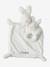 Doudou lapin et hochet en sherpa personnalisable avec mallette blanc 6 - vertbaudet enfant 