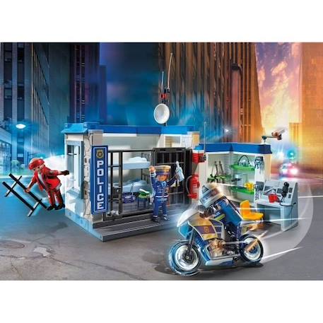 PLAYMOBIL 70568 Poste de police et cambrioleur, City Action les Policiers, Pour enfant dès 4 ans BLEU 2 - vertbaudet enfant 