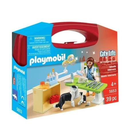 PLAYMOBIL 5653 Valisette Vétérinaire - City Life - Jeu de rôle créatif - Dès 4 ans VERT 6 - vertbaudet enfant 