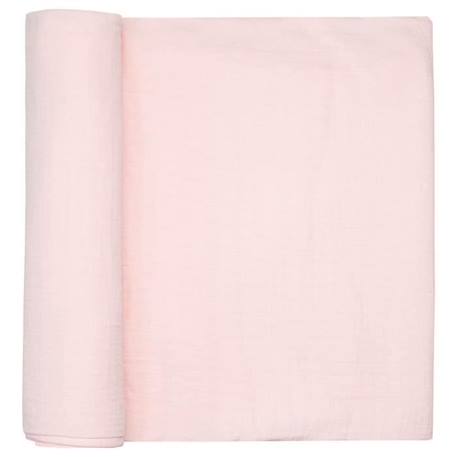 Maxi lange en double gaze à carreaux 120 x 120 cm Rose ROSE 1 - vertbaudet enfant 