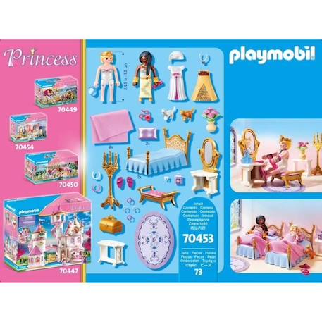 PLAYMOBIL 70453 Chambre princesse avec coiffeuse, Les princesses, 73 pièces, Dès 4 ans BLANC 3 - vertbaudet enfant 