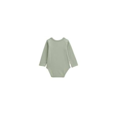 Lot de 2 bodies bébé manches longues Lily VERT 3 - vertbaudet enfant 