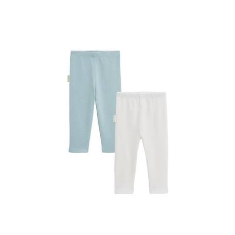 Lot de 2 leggings bébé Kiss BLEU 1 - vertbaudet enfant 