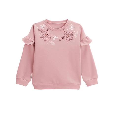 Sweat-shirt enfant en molleton Deepali ROSE 1 - vertbaudet enfant 