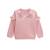 Sweat-shirt enfant en molleton Deepali ROSE 1 - vertbaudet enfant 