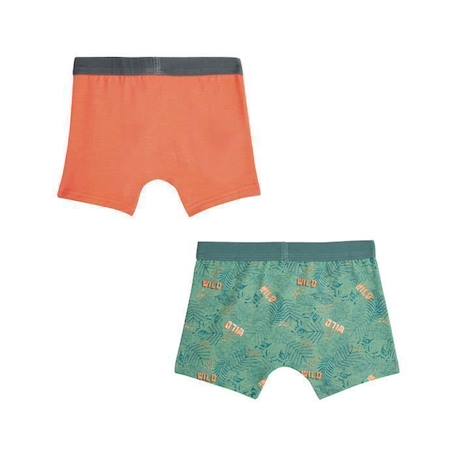 Lot de 2 boxers garçon Spencer VERT 1 - vertbaudet enfant 