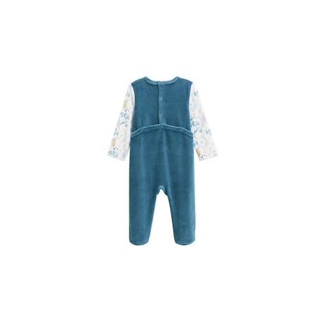 Pyjama bébé en velours Bianca BLEU 2 - vertbaudet enfant 