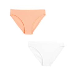 -Lot de 2 culottes rose et blanche fille Saeva