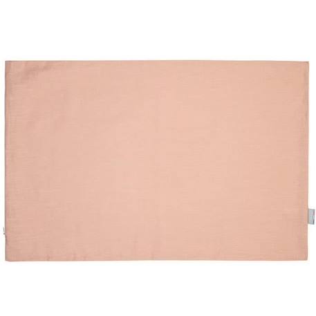 Taie d'oreiller réversible en Lin lavé 63 x 63 cm Pêche ROSE 1 - vertbaudet enfant 