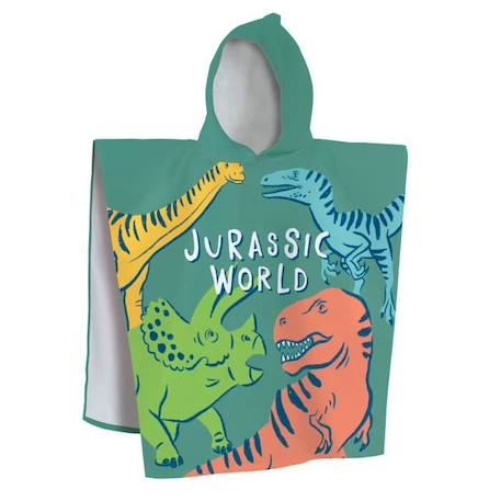 Cape de bain 100% Coton, JURASSIC WORLD QUATRO VERT 1 - vertbaudet enfant 