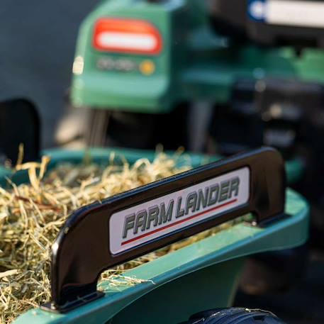 Tracteur à pédales Farm Lander avec remorque - FALK - Dès 3 ans - 100% Fabriqué France - Contient 60% de plastique recyclé VERT 4 - vertbaudet enfant 