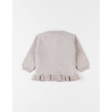 Cardigan en tricot BEIGE+BEIGE 2 - vertbaudet enfant 