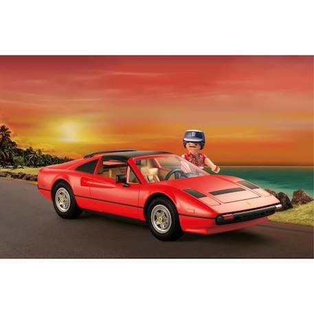 PLAYMOBIL 71343 Magnum Ferrari 308GT, Voiture de collection, Classic Cars, 48 pièces ROUGE 2 - vertbaudet enfant 