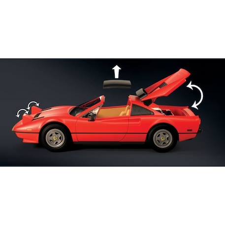 PLAYMOBIL 71343 Magnum Ferrari 308GT, Voiture de collection, Classic Cars, 48 pièces ROUGE 5 - vertbaudet enfant 