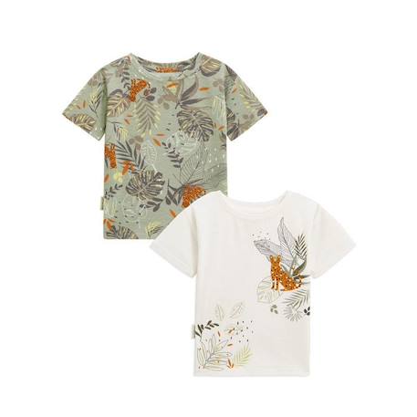 Lot de 2 t-shirts enfant Olajava VERT 1 - vertbaudet enfant 