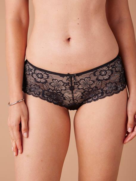 Culotte en dentellte irisée ENVIE DE FRAISE noir 1 - vertbaudet enfant 