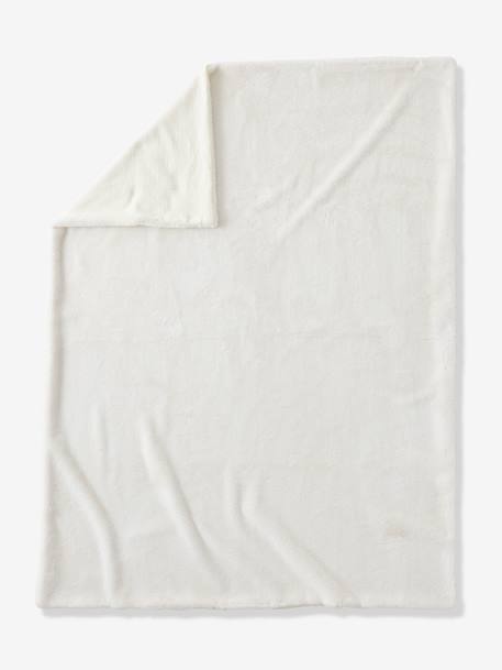 Couverture fausse fourrure et gaze de coton beige 3 - vertbaudet enfant 