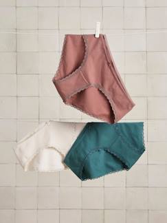 Vêtements de grossesse-Lot de 3 culottes de grossesse en coton bio